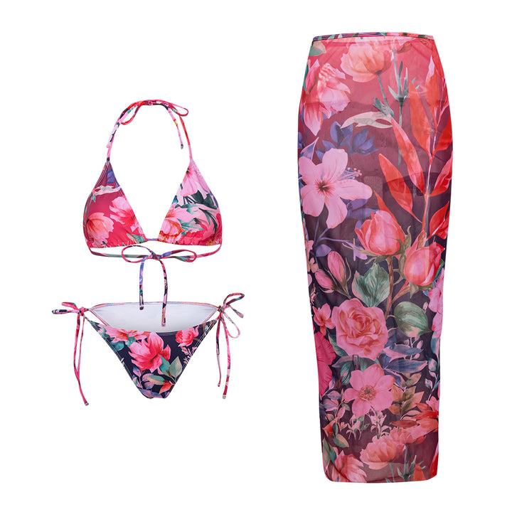 Damska Strand-Bikini-Set med avslappnad Maxi-Kjol Mirla-Eva Jonsson