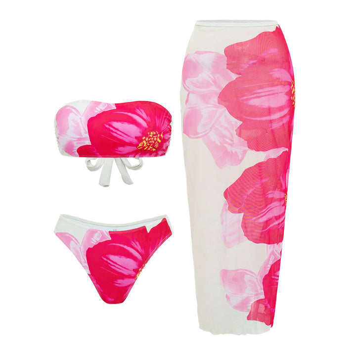 Damska Strand-Bikini-Set med avslappnad Maxi-Kjol Mirla-Eva Jonsson