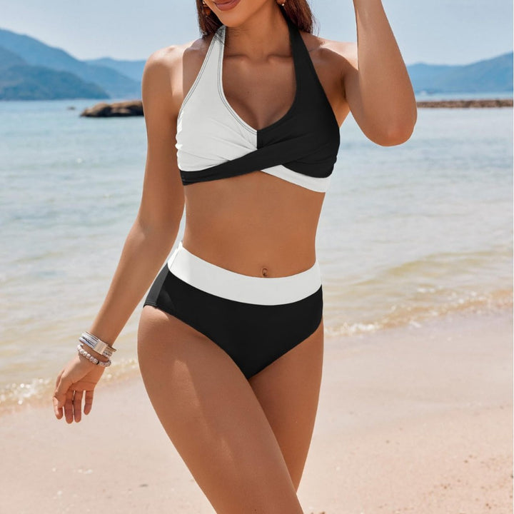 Damska bikini-set med stödjande topp och hög skuren slip Mirla-Eva Jonsson