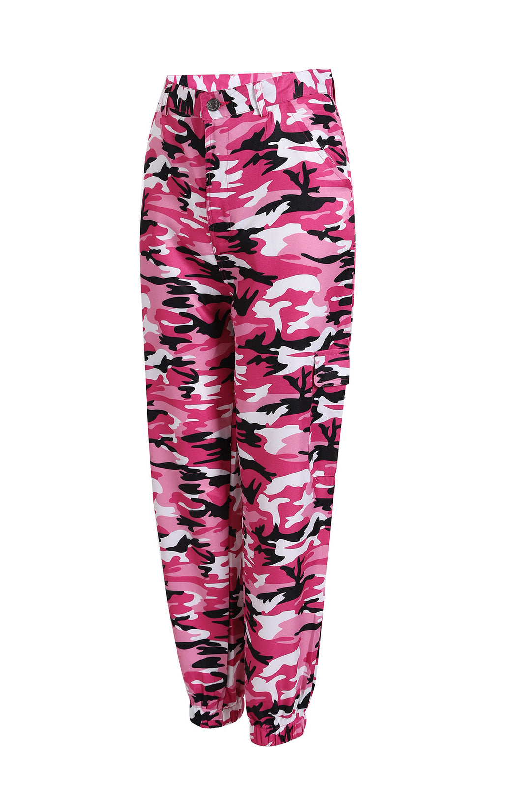 Damska cargo-byxor med elastisk midja och modernt camouflage-design Mirla-Eva Jonsson