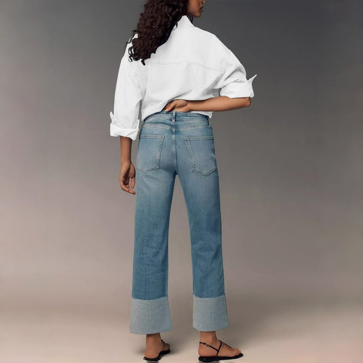 Damska designerjeans i modern boyfriend-stil med unika detaljer. Mirla-Eva Jonsson
