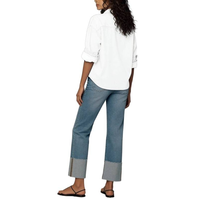 Damska designerjeans i modern boyfriend-stil med unika detaljer. Mirla-Eva Jonsson