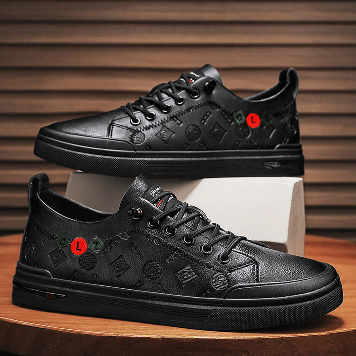 Damska fashion sneakers med strukturerat övre material Mirla-Eva Jonsson