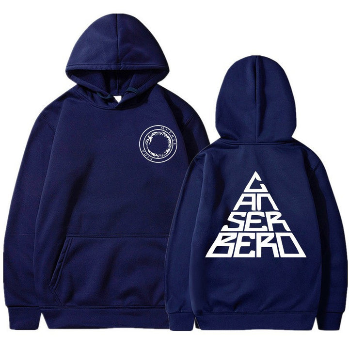 Damska hoodie med kreativ grafisk design och bekväm passform Mirla-Eva Jonsson