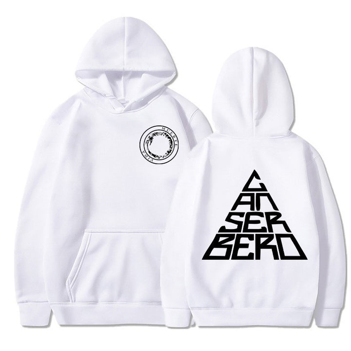 Damska hoodie med kreativ grafisk design och bekväm passform Mirla-Eva Jonsson