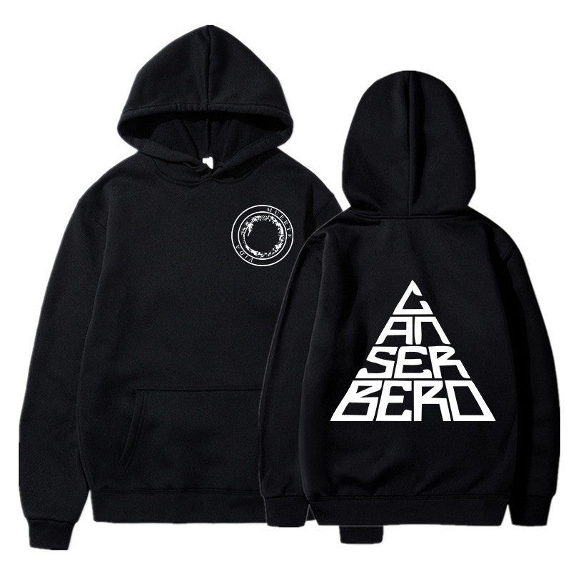 Damska hoodie med kreativ grafisk design och bekväm passform Mirla-Eva Jonsson