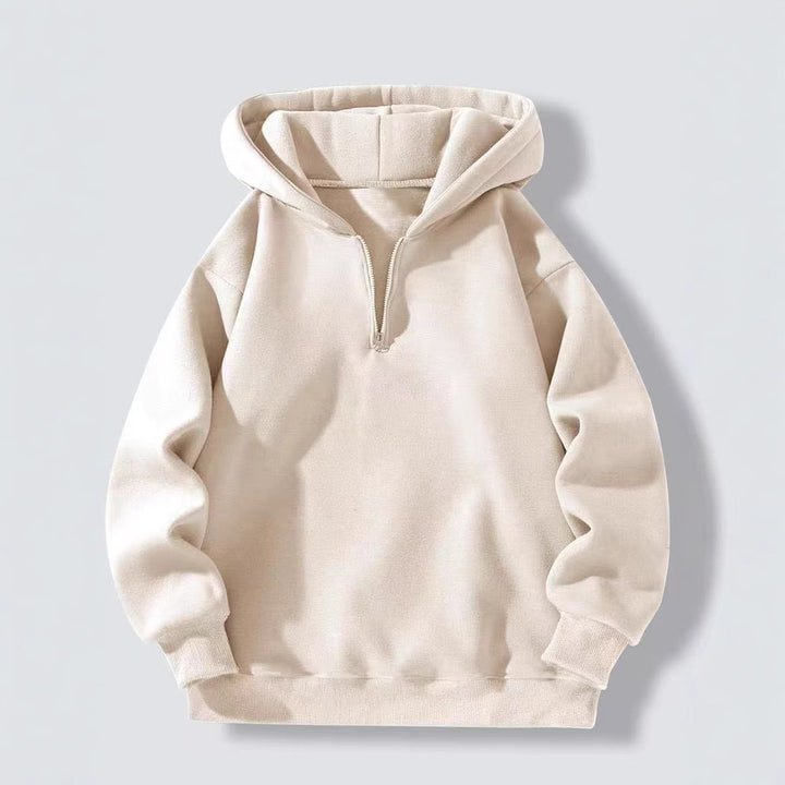 Damska hoodies med hög krage och kort dragkedja Mirla-Eva Jonsson