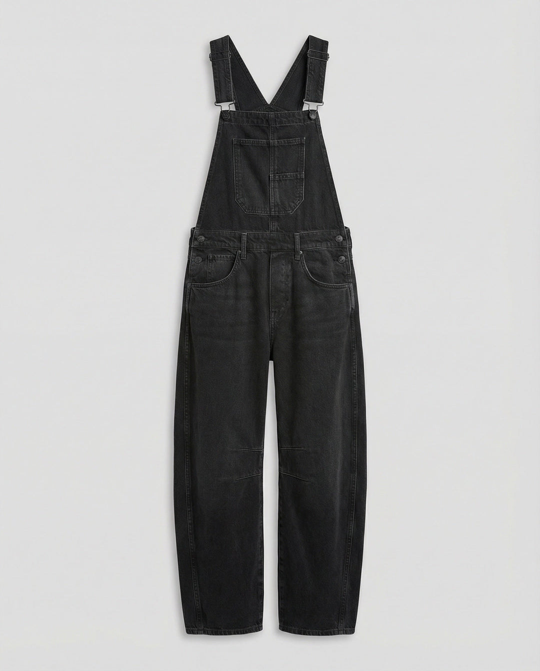 Damska jeans overall med justerbara axelremmar och fickor-Eva Jonsson