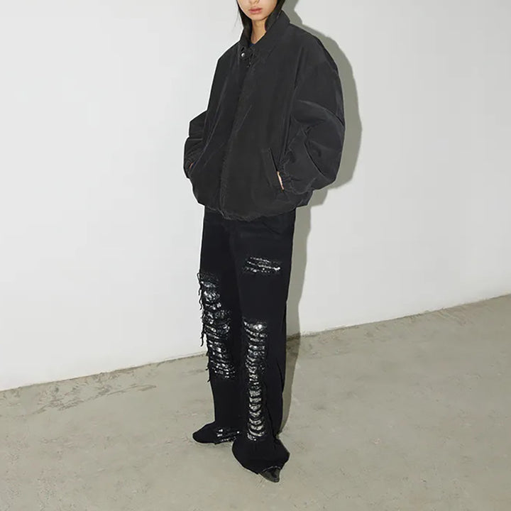 Damska modiga Baggy-jeans med trendiga Destroyed-detaljer Mirla-Eva Jonsson