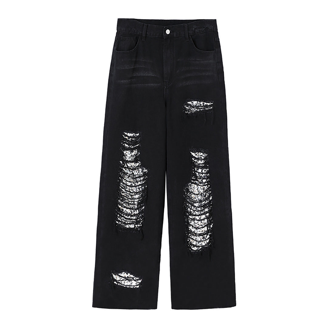 Damska modiga Baggy-jeans med trendiga Destroyed-detaljer Mirla-Eva Jonsson