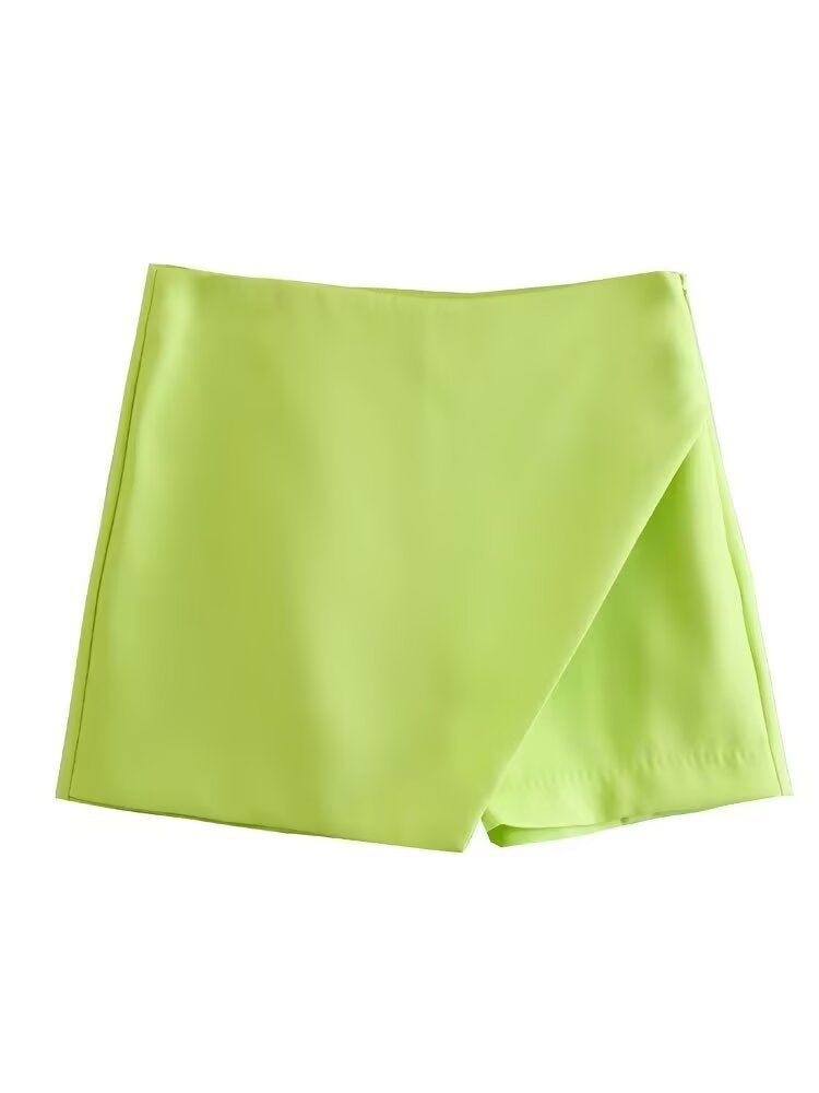 Damska modische Wickel-Shorts aus hochwertigem, elastischem Material Mirla-Eva Jonsson