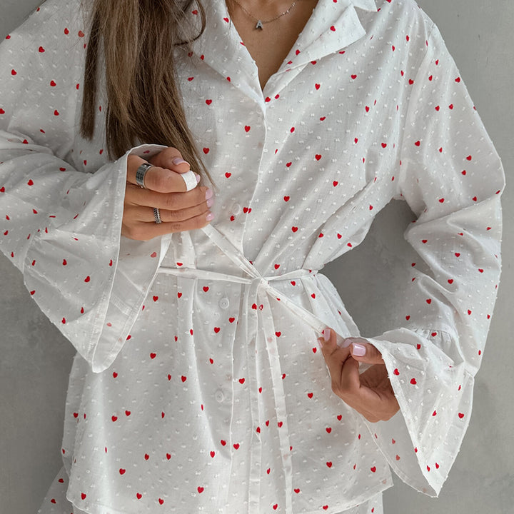 Damska pyjamasset med lekfull design Mirla-Eva Jonsson