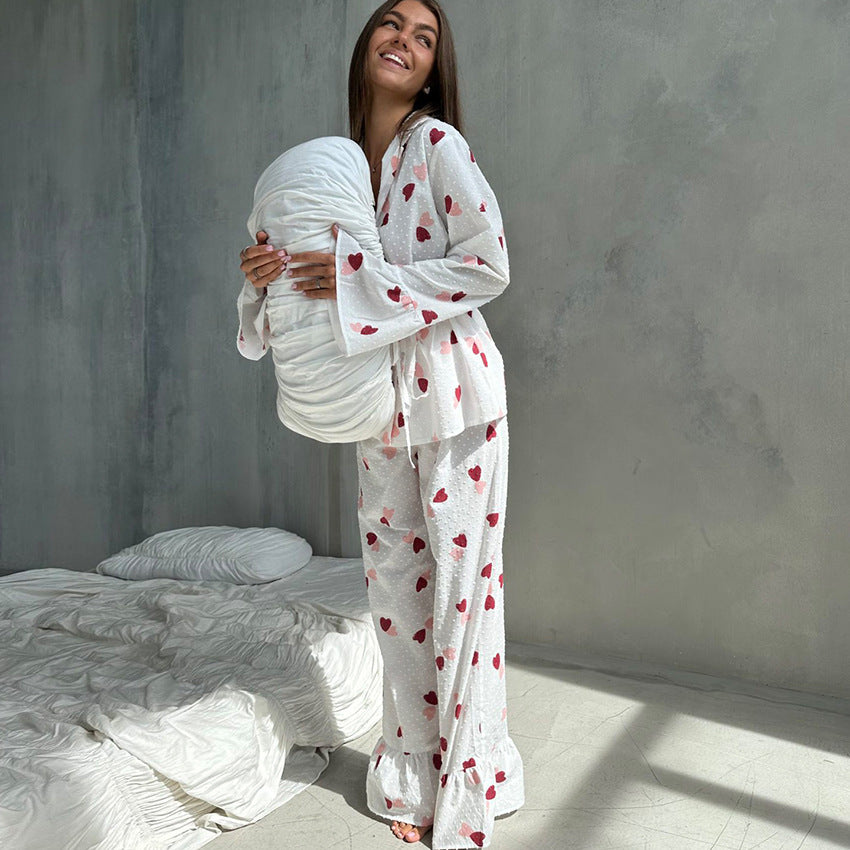 Damska pyjamasset med lekfull design Mirla-Eva Jonsson
