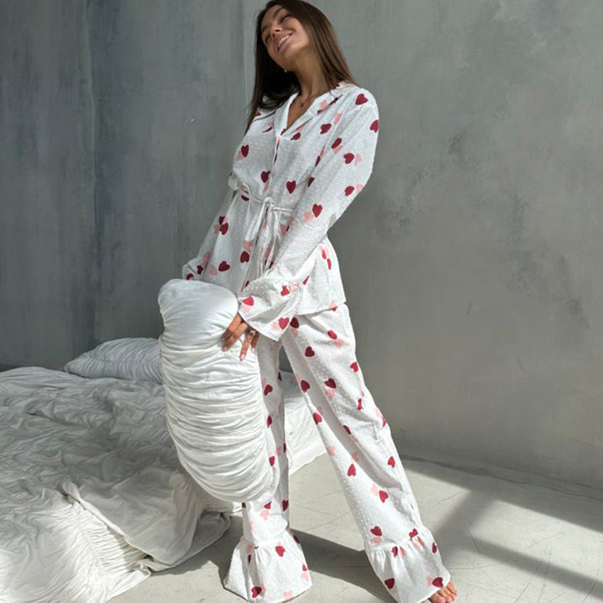 Damska pyjamasset med lekfull design Mirla-Eva Jonsson