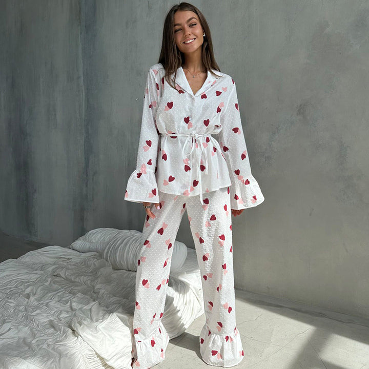 Damska pyjamasset med lekfull design Mirla-Eva Jonsson