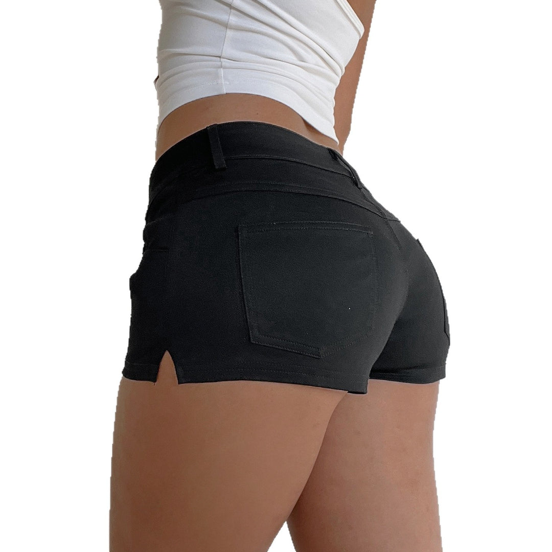 Damska trendiga shorts med hög midja och elastiskt material Mirla-Eva Jonsson