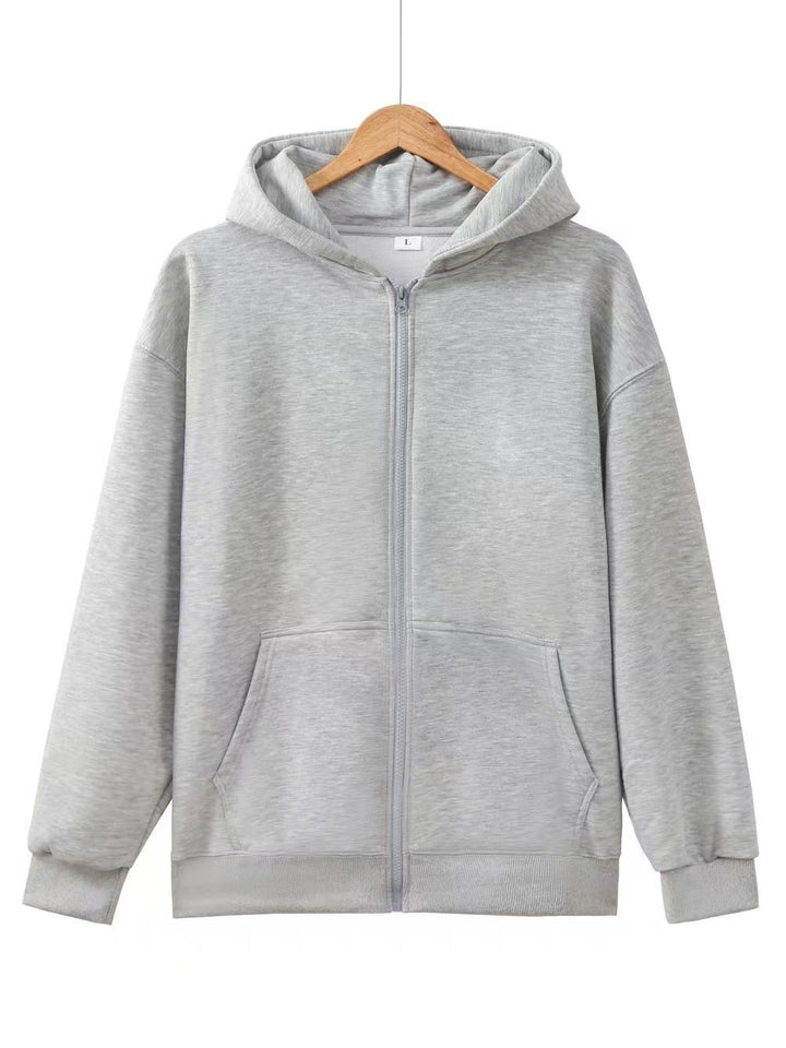Damske hoodie-jacka med full dragkedja och praktiska fickor Mirla-Eva Jonsson