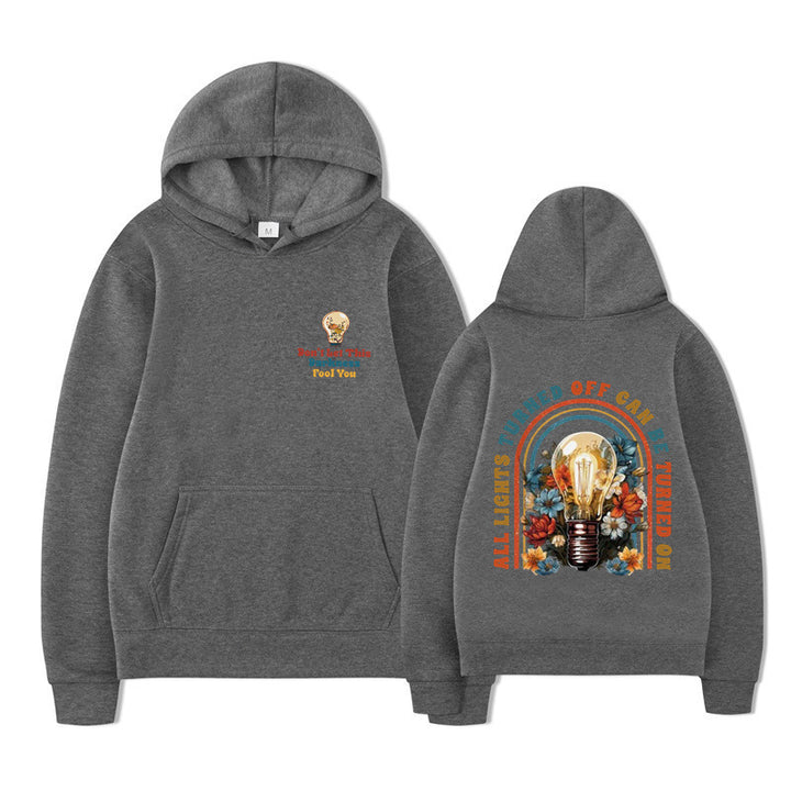 Damske hoodie med farverigt design og afslappet pasform Mirla-Eva Jonsson