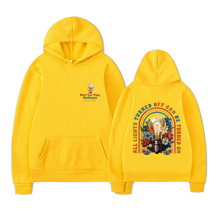 Damske hoodie med farverigt design og afslappet pasform Mirla-Eva Jonsson