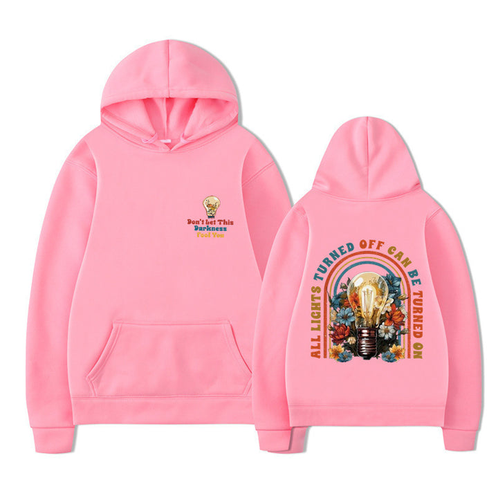 Damske hoodie med farverigt design og afslappet pasform Mirla-Eva Jonsson