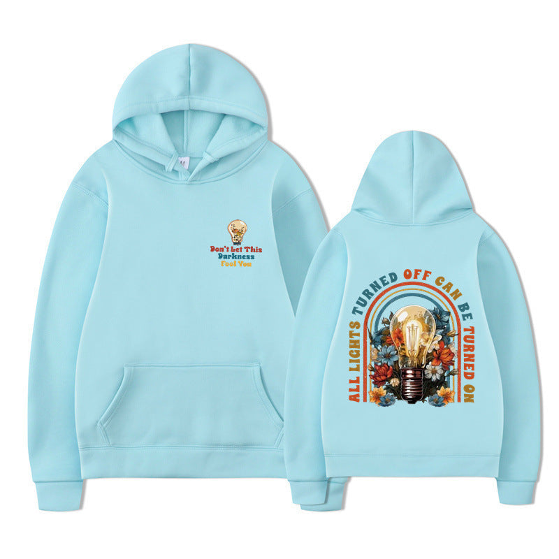 Damske hoodie med farverigt design og afslappet pasform Mirla-Eva Jonsson