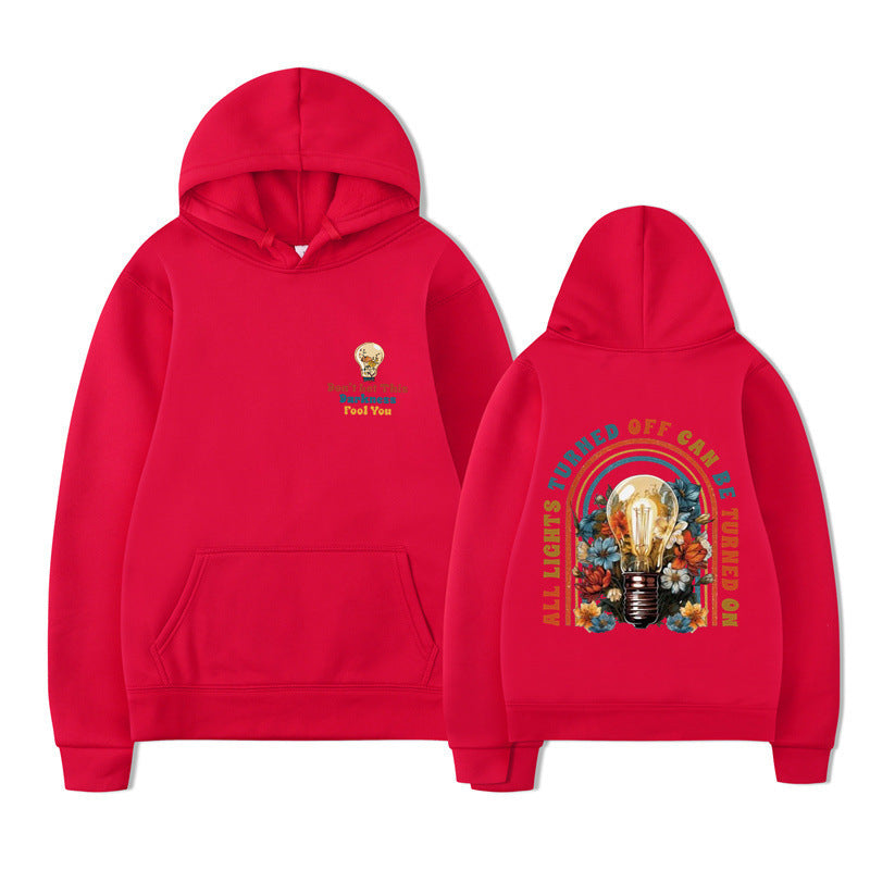Damske hoodie med farverigt design og afslappet pasform Mirla-Eva Jonsson
