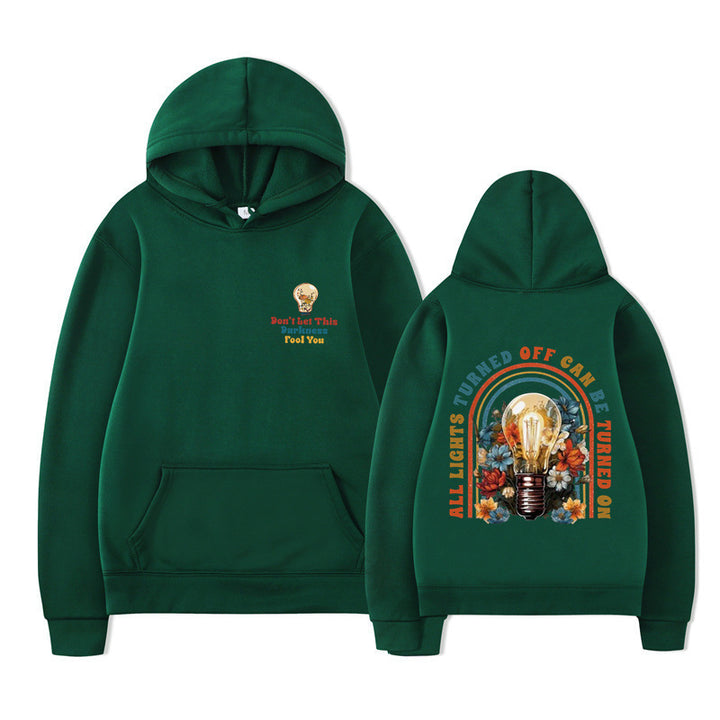 Damske hoodie med farverigt design og afslappet pasform Mirla-Eva Jonsson