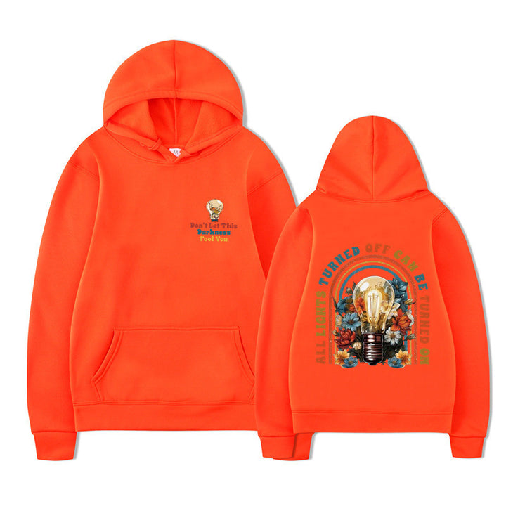 Damske hoodie med farverigt design og afslappet pasform Mirla-Eva Jonsson