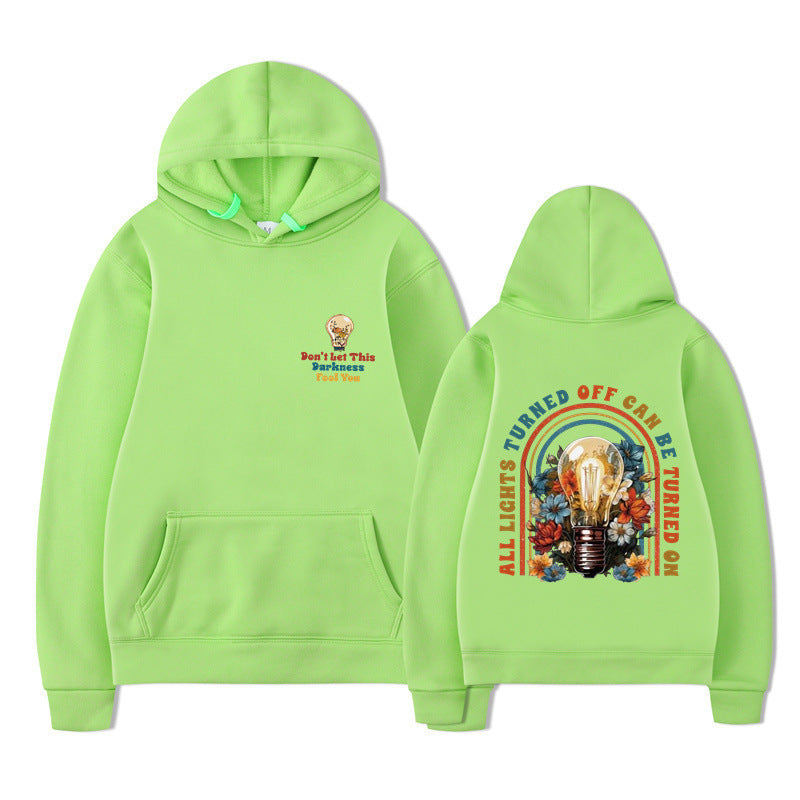 Damske hoodie med farverigt design og afslappet pasform Mirla-Eva Jonsson