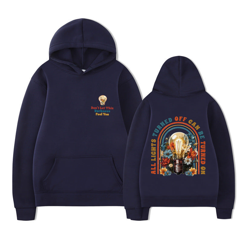 Damske hoodie med farverigt design og afslappet pasform Mirla-Eva Jonsson