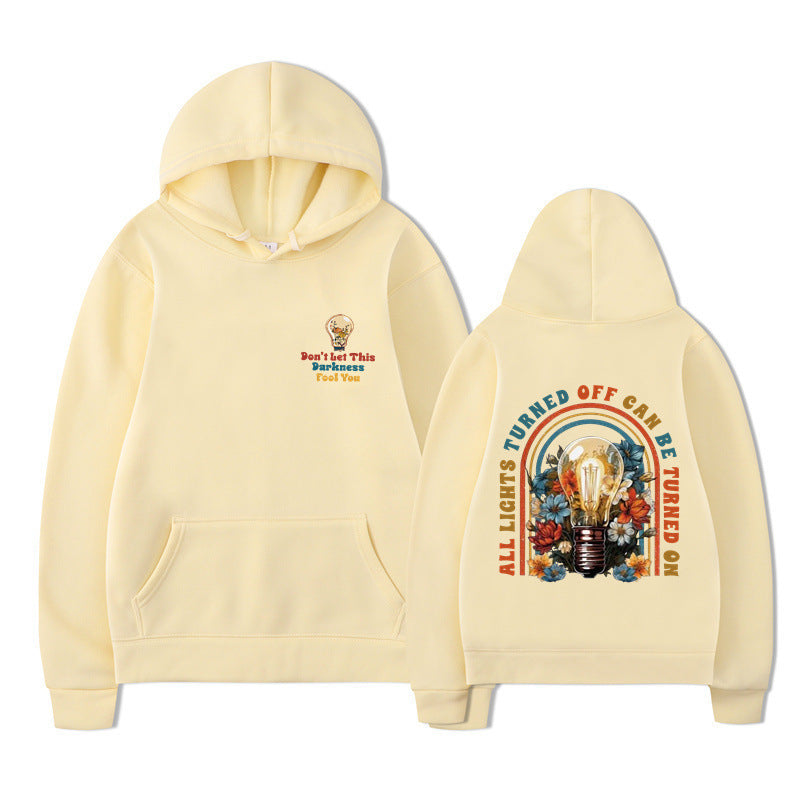 Damske hoodie med farverigt design og afslappet pasform Mirla-Eva Jonsson