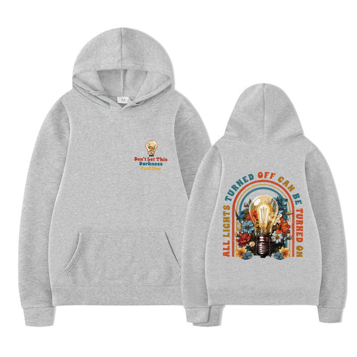 Damske hoodie med farverigt design og afslappet pasform Mirla-Eva Jonsson