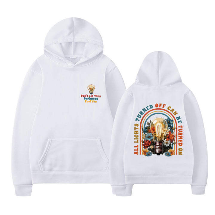 Damske hoodie med farverigt design og afslappet pasform Mirla-Eva Jonsson
