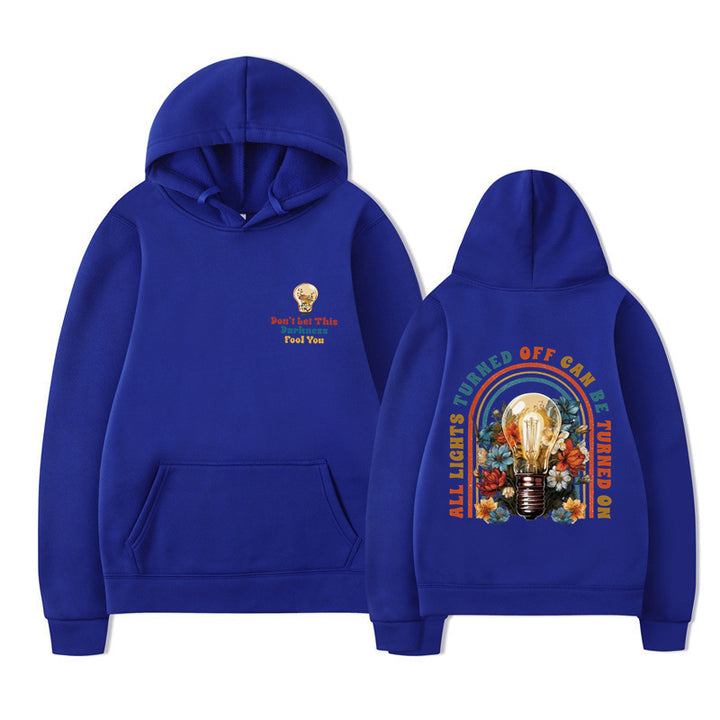 Damske hoodie med farverigt design og afslappet pasform Mirla-Eva Jonsson
