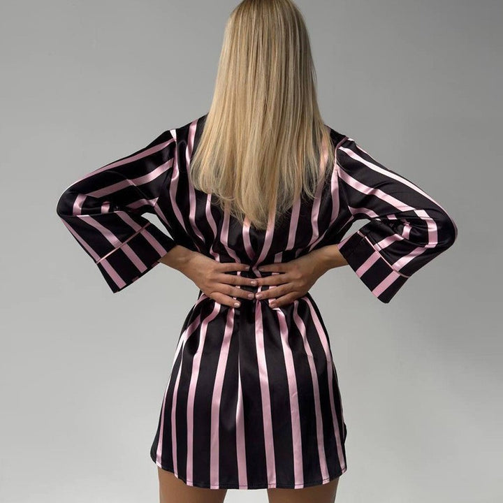 Damskjort i elegant randig design Eva Jonsson-Eva Jonsson