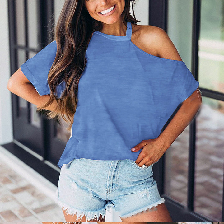 Damskjorta med asymmetrisk halsringning och avslappnad passform Eva Jonsson-Eva Jonsson