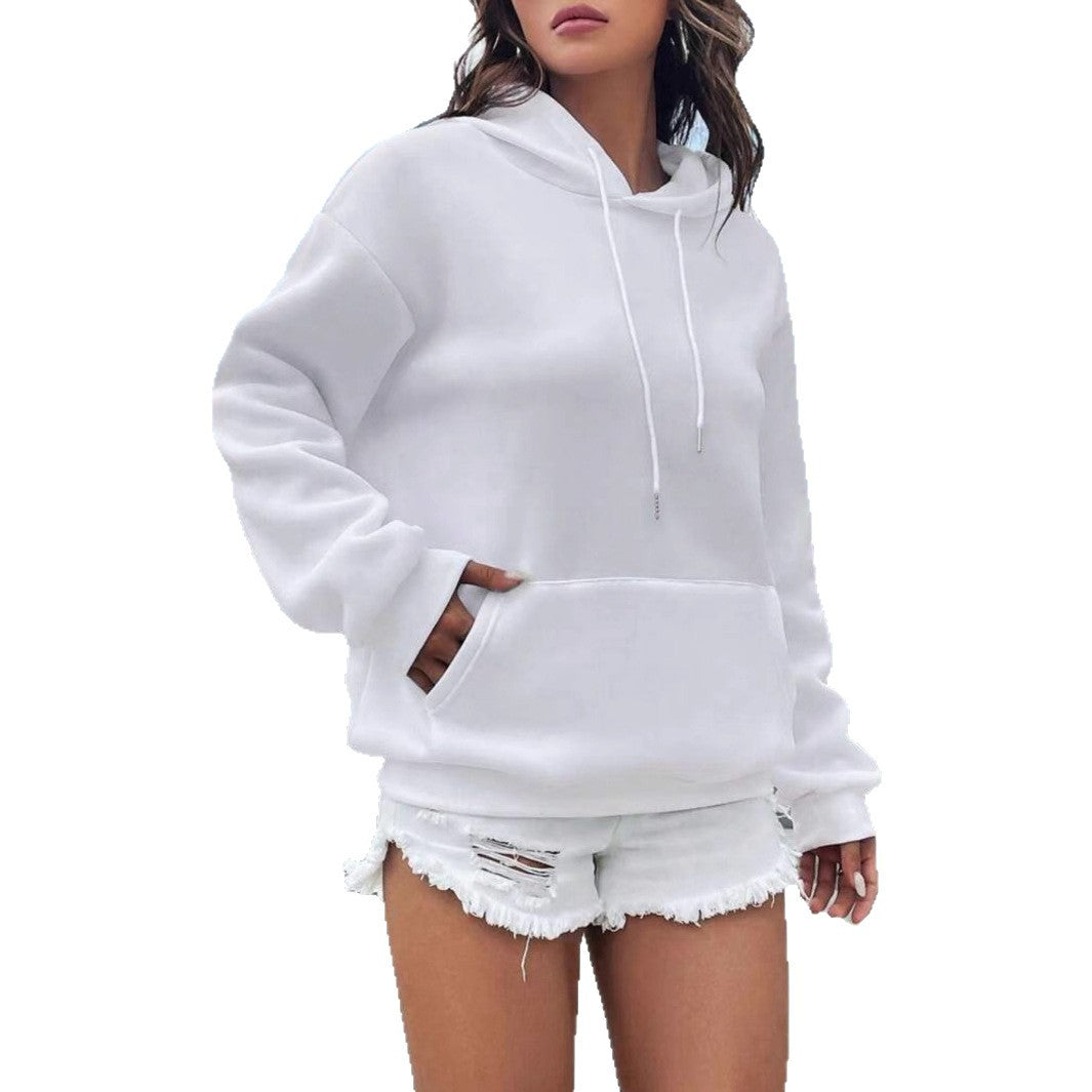 Damsko hoodie med avslappnad passform och praktisk känguruficka Mirla-Eva Jonsson