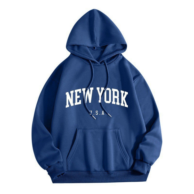 Damsko hoodie med stiligt New York tryck Mirla-Eva Jonsson