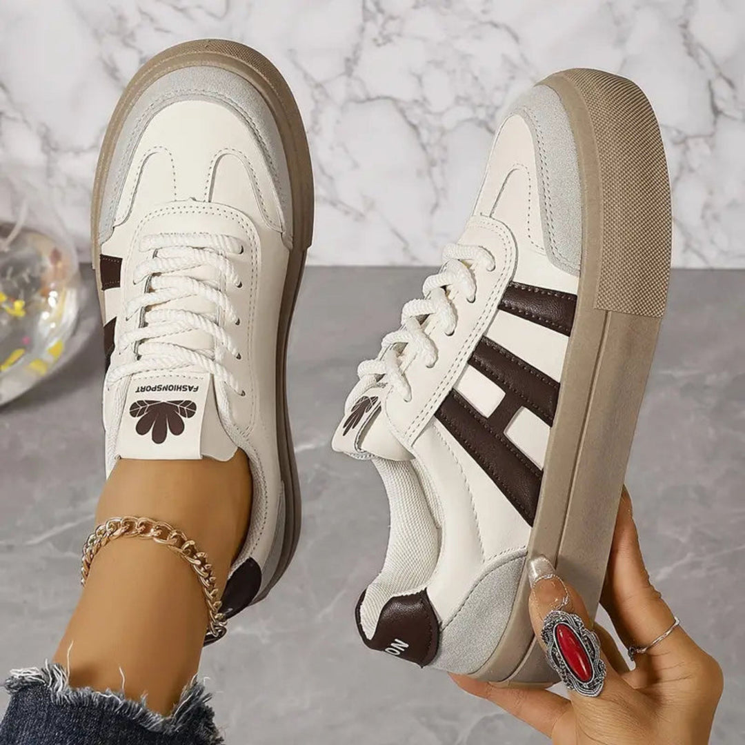 Damskor | 3-stripes | Snörning | Vita sneakers | Damskor-Eva Jonsson