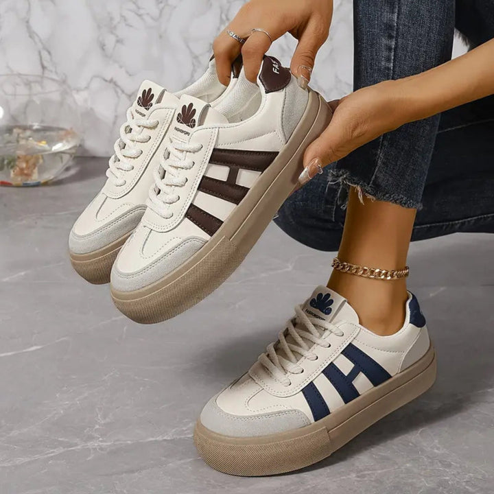 Damskor | 3-stripes | Snörning | Vita sneakers | Damskor-Eva Jonsson