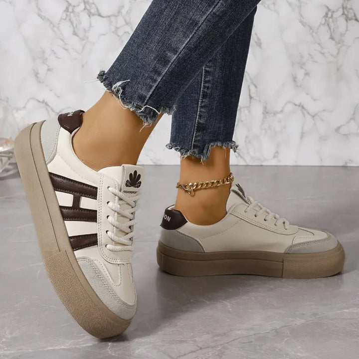 Damskor | 3-stripes | Snörning | Vita sneakers | Damskor-Eva Jonsson