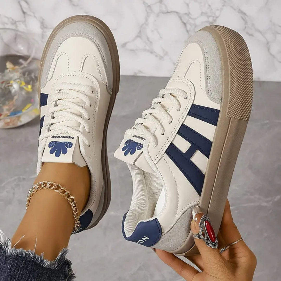Damskor | 3-stripes | Snörning | Vita sneakers | Damskor-Eva Jonsson
