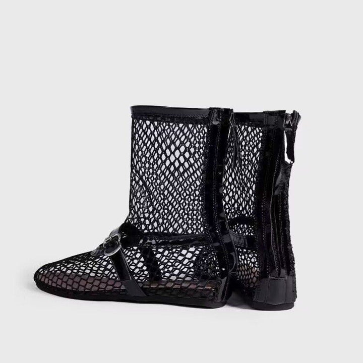 Damskor nät ankle boots med mode accenter och bekväm foder Mirla-Eva Jonsson