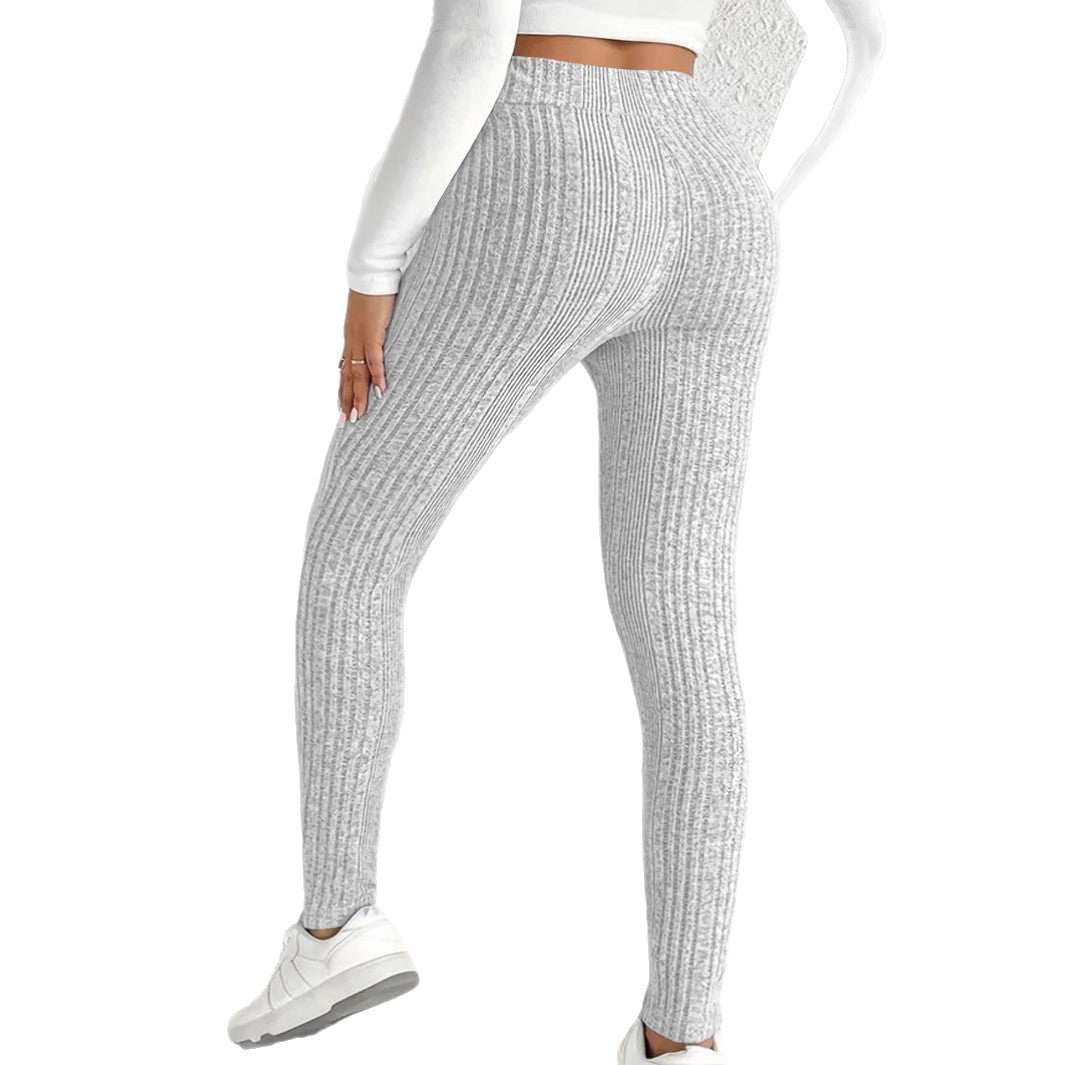 Damskurna leggings med stiligt randigt mönster Mirla-Eva Jonsson