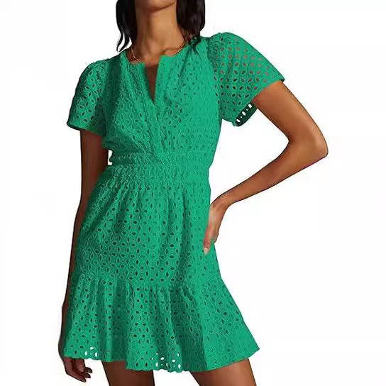 Damsommarklänning i romantisk Broderie Anglaise stil Eva Jonsson-Eva Jonsson