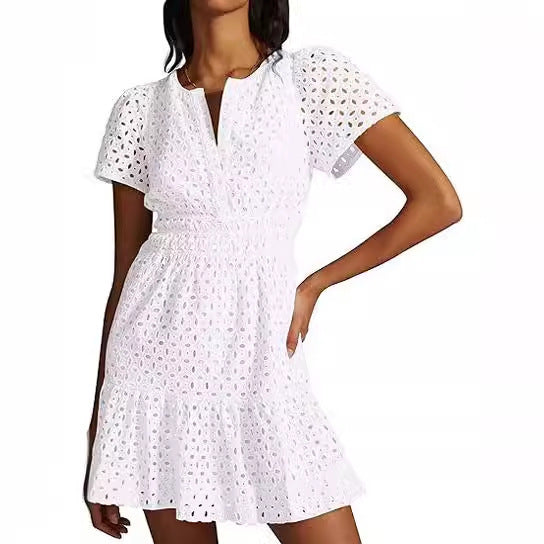 Damsommarklänning i romantisk Broderie Anglaise stil Eva Jonsson-Eva Jonsson