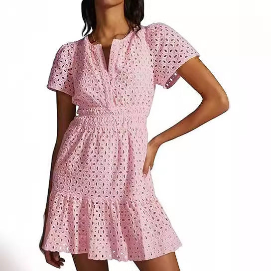 Damsommarklänning i romantisk Broderie Anglaise stil Eva Jonsson-Eva Jonsson