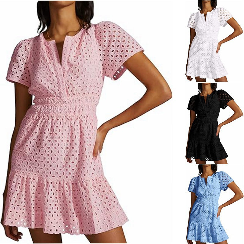 Damsommarklänning i romantisk Broderie Anglaise stil Eva Jonsson-Eva Jonsson
