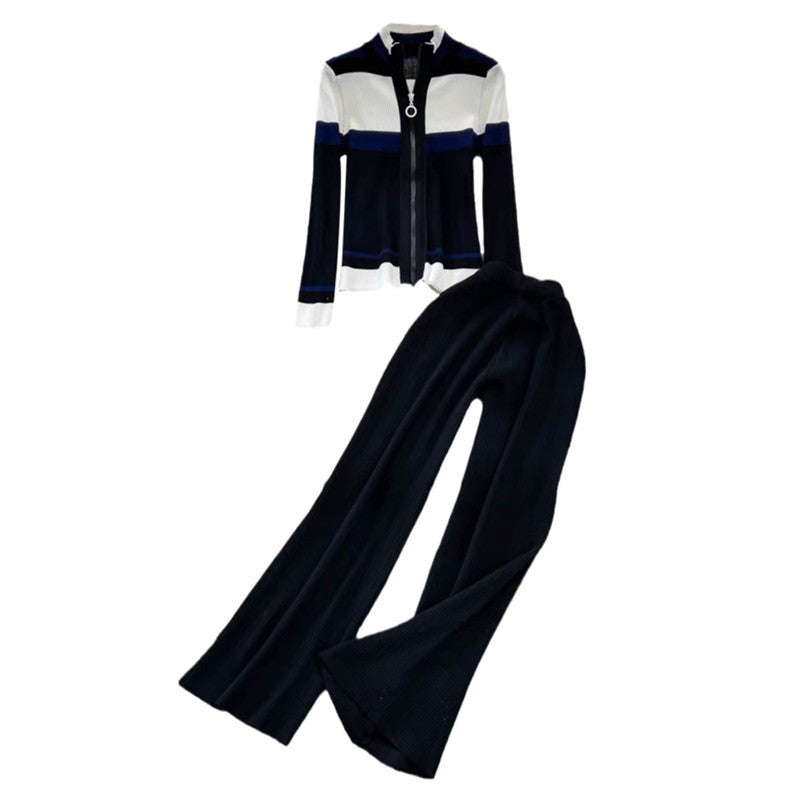 Damsportig cardigan och flarebyx-set Eva Jonsson-Eva Jonsson