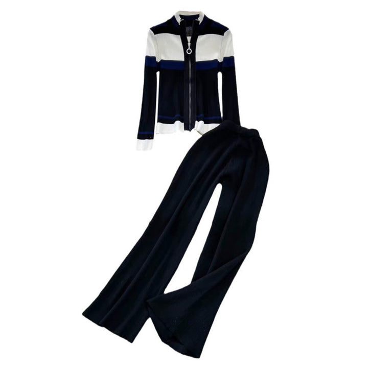Damsportig cardigan och flarebyx-set Eva Jonsson-Eva Jonsson